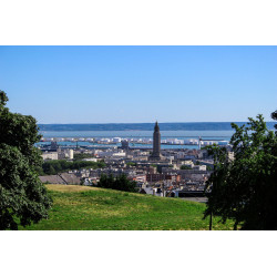 Tableau sur toile vue du Havre 65x97 cm