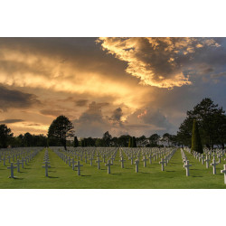 Tableau mural cimetière US 65x97 cm