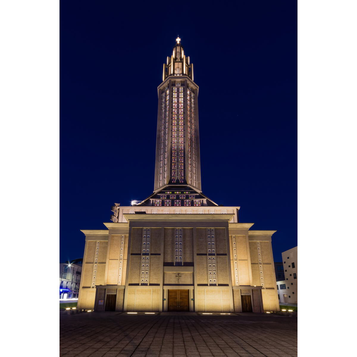 Tableau mural église Saint-Joseph Havre nuit 65x97 | Photoexpression Tableau mural église Saint-Joseph Havre nuit 65x97 | Photoexpression
