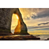 Tableau mural Etretat sunset 65x97 cm | Photoexpression