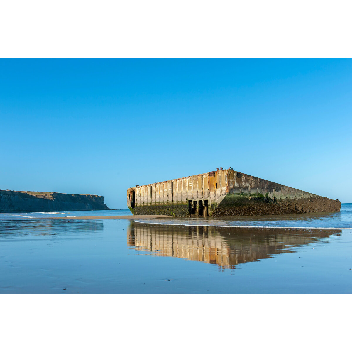 Tableau mural plage d'Omaha Beach 65x97 cm | Photoexpression Tableau mural plage d'Omaha Beach 65x97 cm | Photoexpression