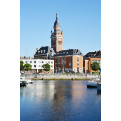 Tableau mural vue du port de Dunkerque 45x65 cm