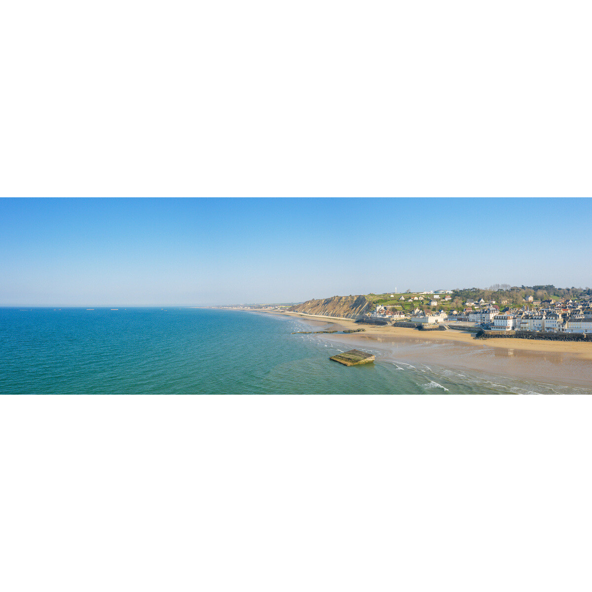 Tableau sur toile baie d'Arromanches