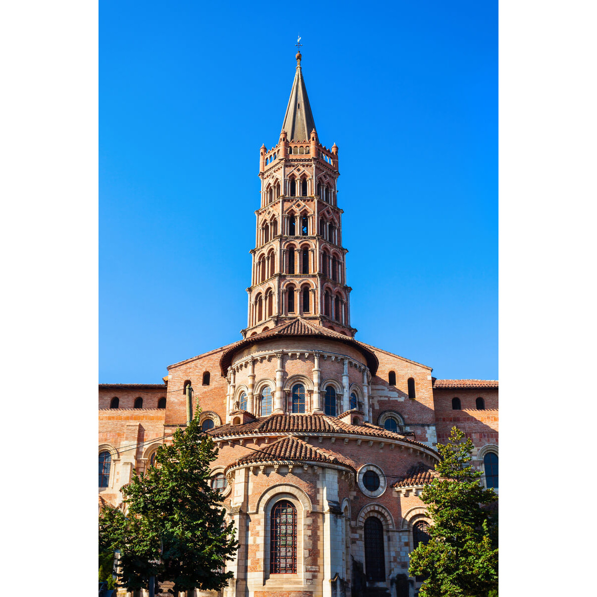 Tableau sur toile clocher Basilique Saint-Sernin de Toulouse Tableau sur toile clocher Basilique Saint-Sernin de Toulouse