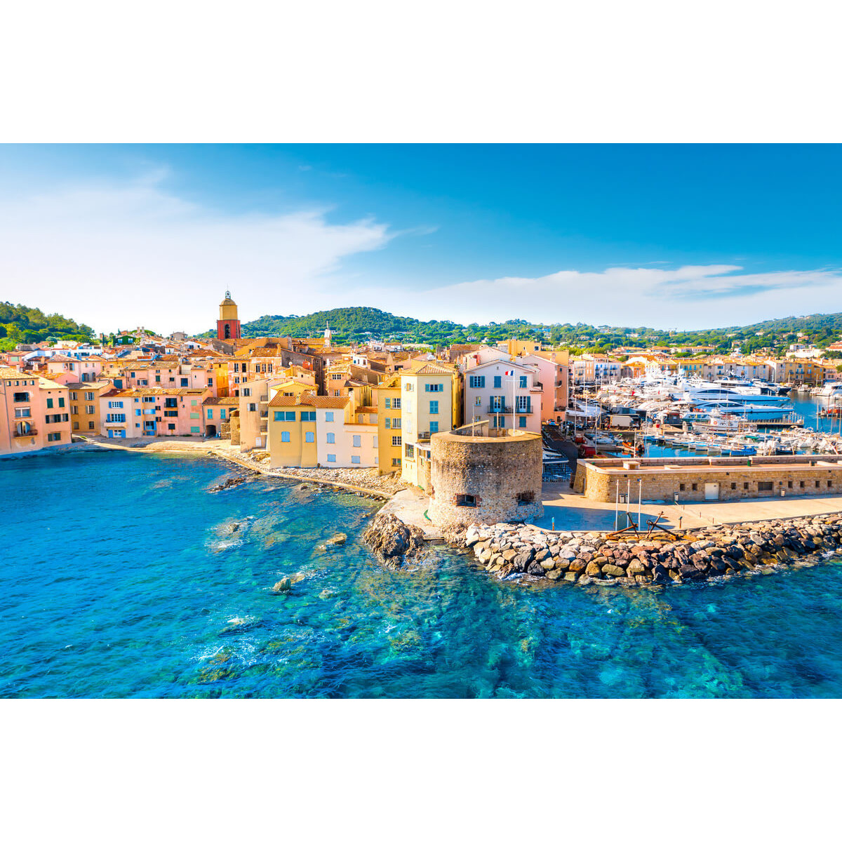 Tableau sur toile bord de mer à Saint-Tropez