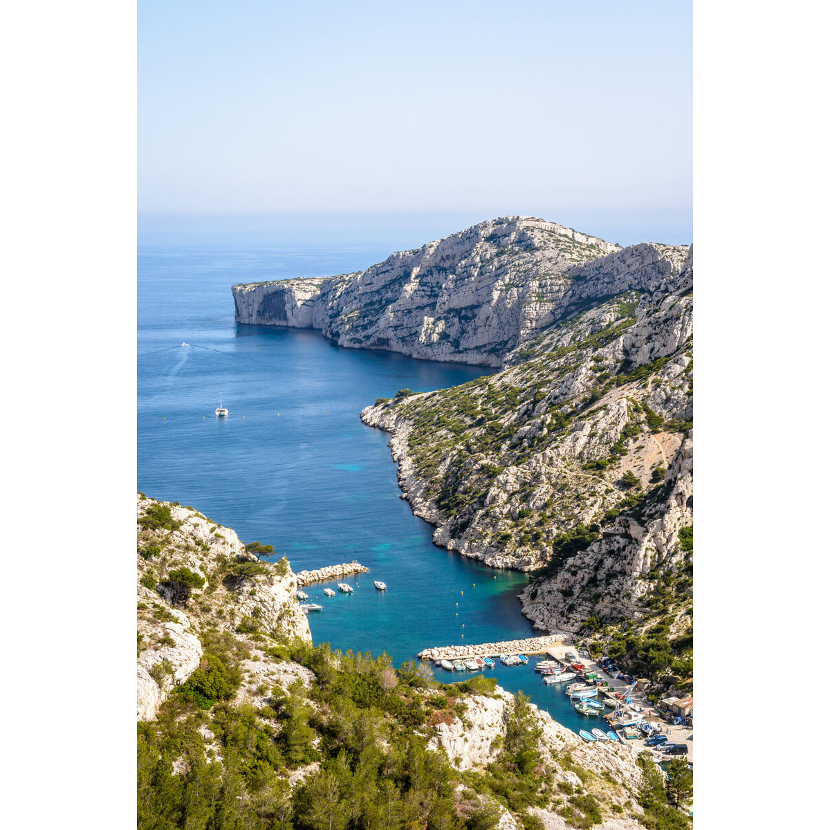 Tableau sur toile calanque de Morgiou vue de haut