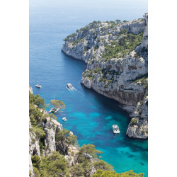 Tableau sur toile calanque d'En Vau vue du ciel