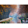 Tableau sur toile canal du midi