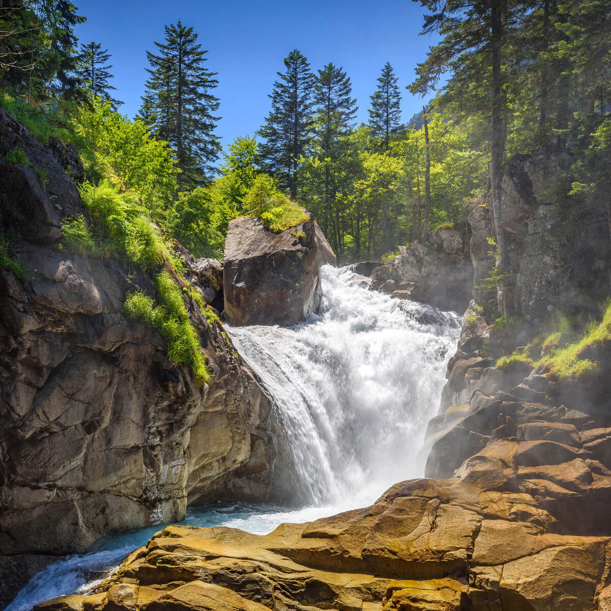 Tableau sur toile cascades de Cauterets