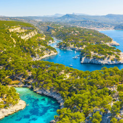 Tableau sur toile Cassis vue de haut