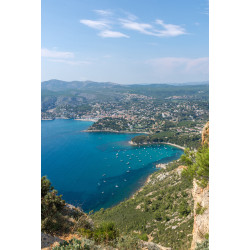 Tableau sur toile Cassis vue du ciel