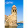 Tableau sur toile clocher de Collioure Tableau sur toile clocher de Collioure