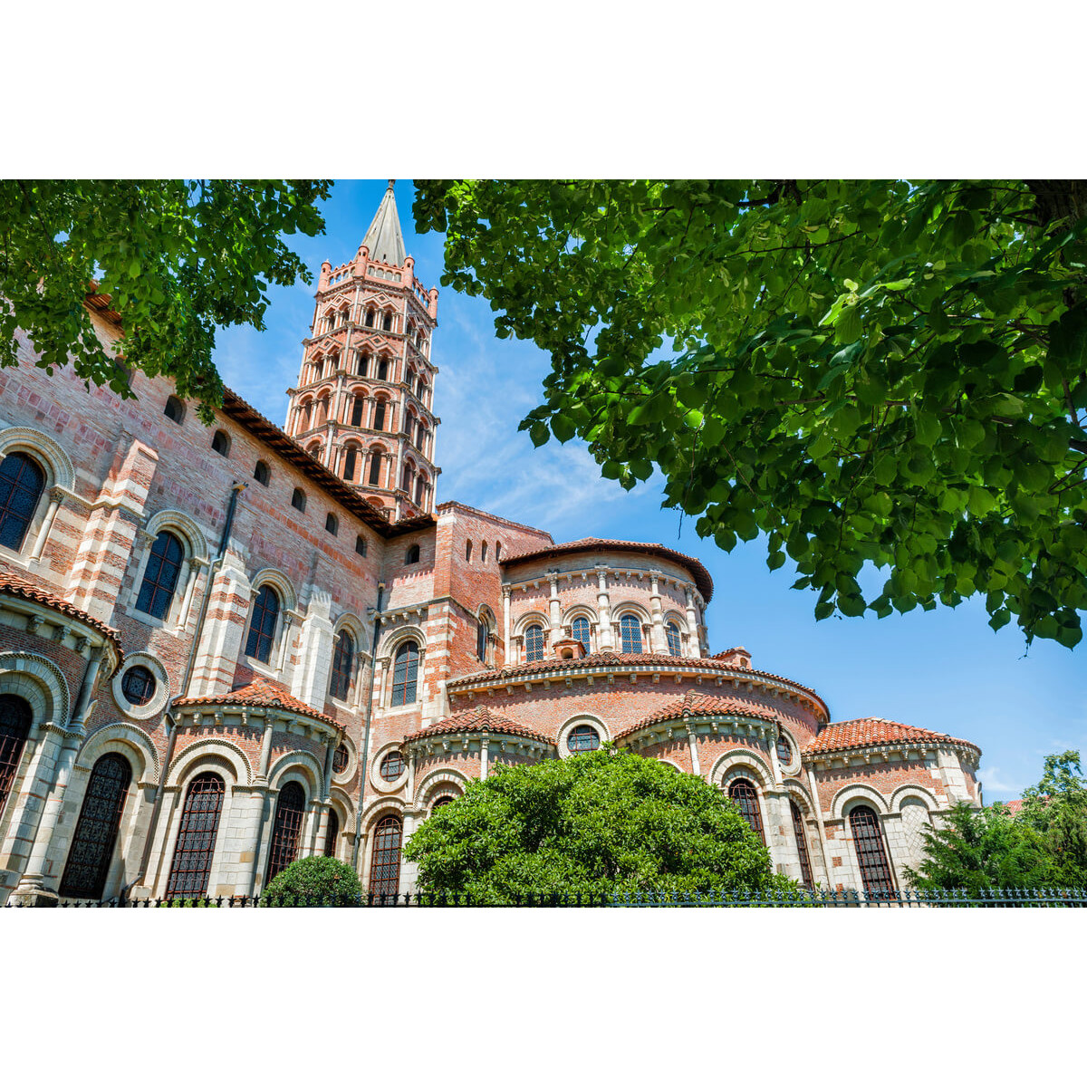 Tableau sur toile devant la Basilique Saint-Sernin de Toulouse