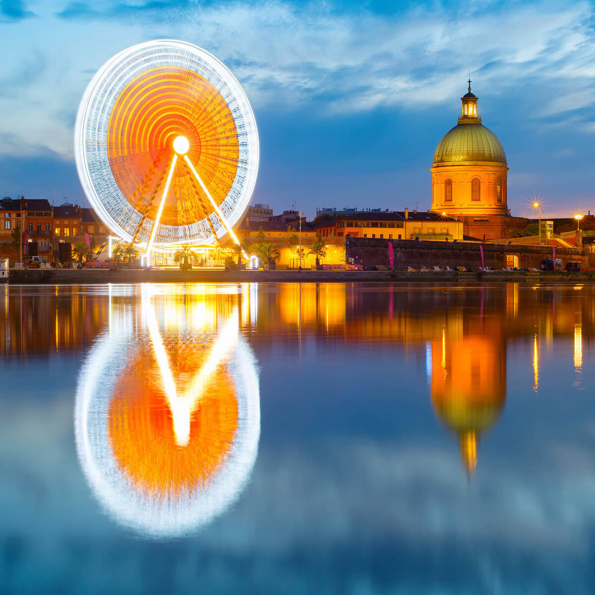 Tableau sur toile grande roue de Toulouse