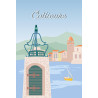 Tableau sur toile illustration phare de Collioure Tableau sur toile illustration phare de Collioure