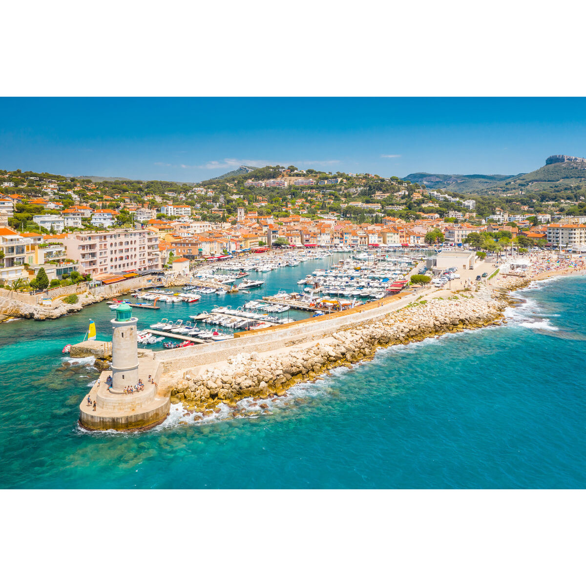 Tableau sur toile jetée de Cassis