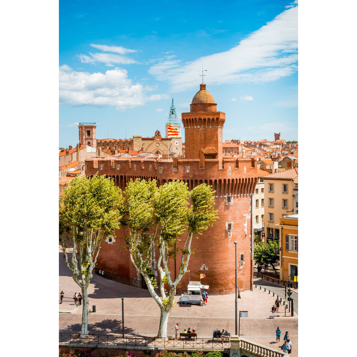 Tableau sur toile le Castillet Perpignan