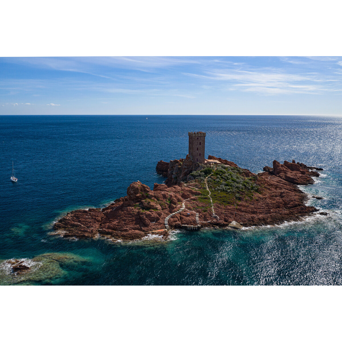 Tableau sur toile le Dramont vue du ciel Tableau sur toile le Dramont vue du ciel
