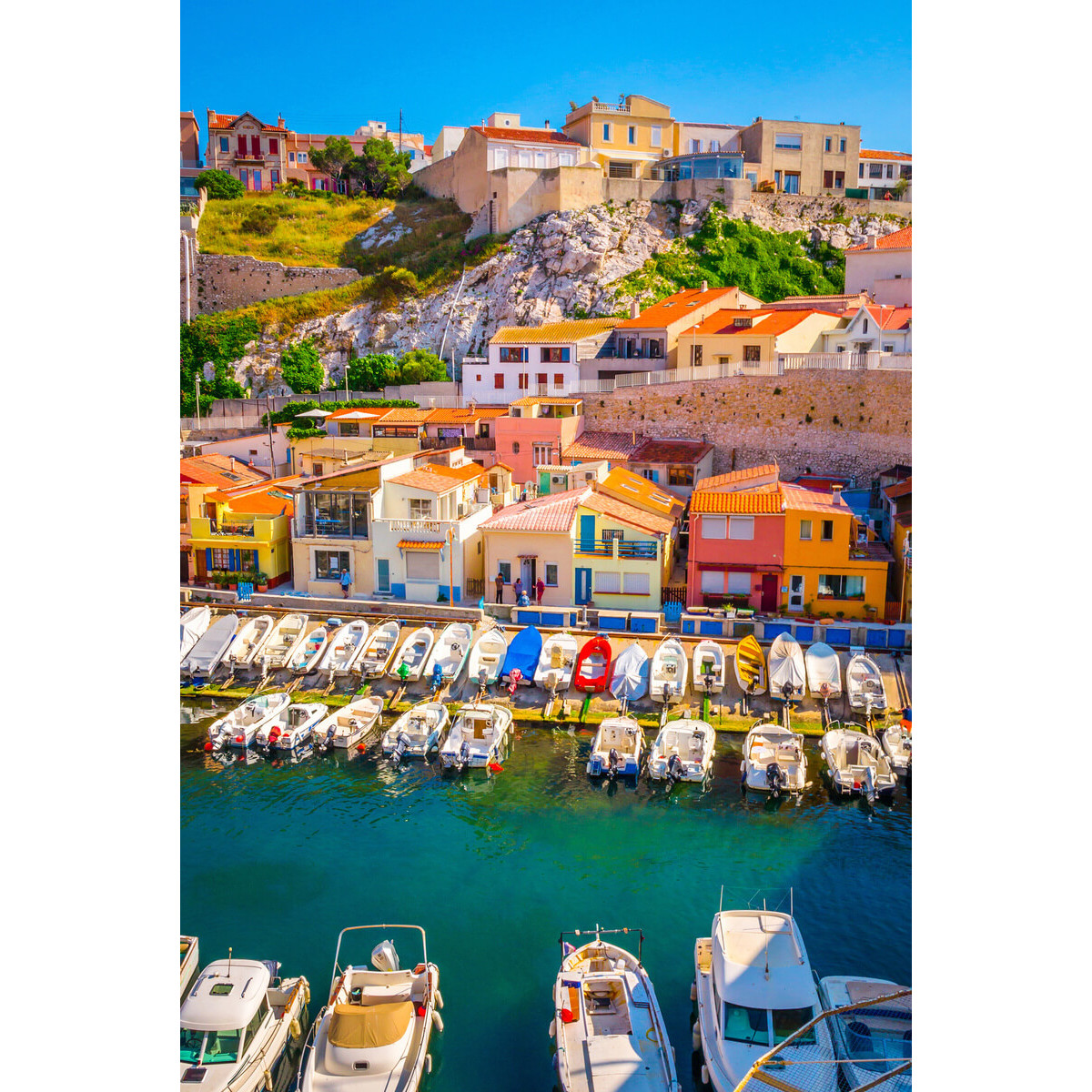 Tableau sur toile Marseille colorée