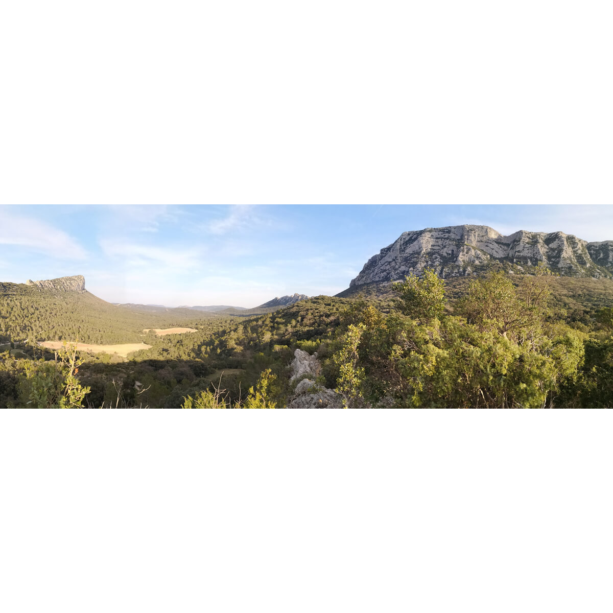 Tableau sur toile montagne de l'Hortus