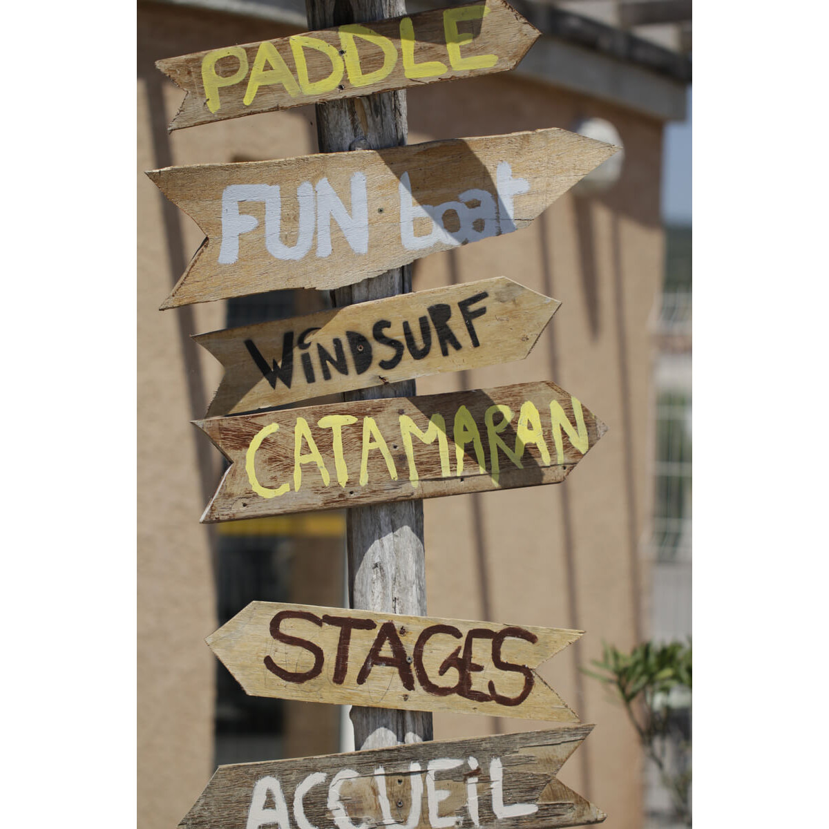 Tableau sur toile panneaux de plage Saint-Aunes Tableau sur toile panneaux de plage Saint-Aunes