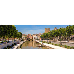 Tableau sur toile panorama Narbonne