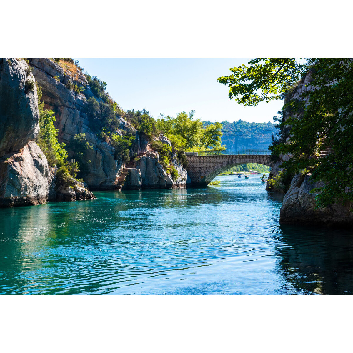 Tableau sur toile pont de Quison gorges du Verdon Tableau sur toile pont de Quison gorges du Verdon