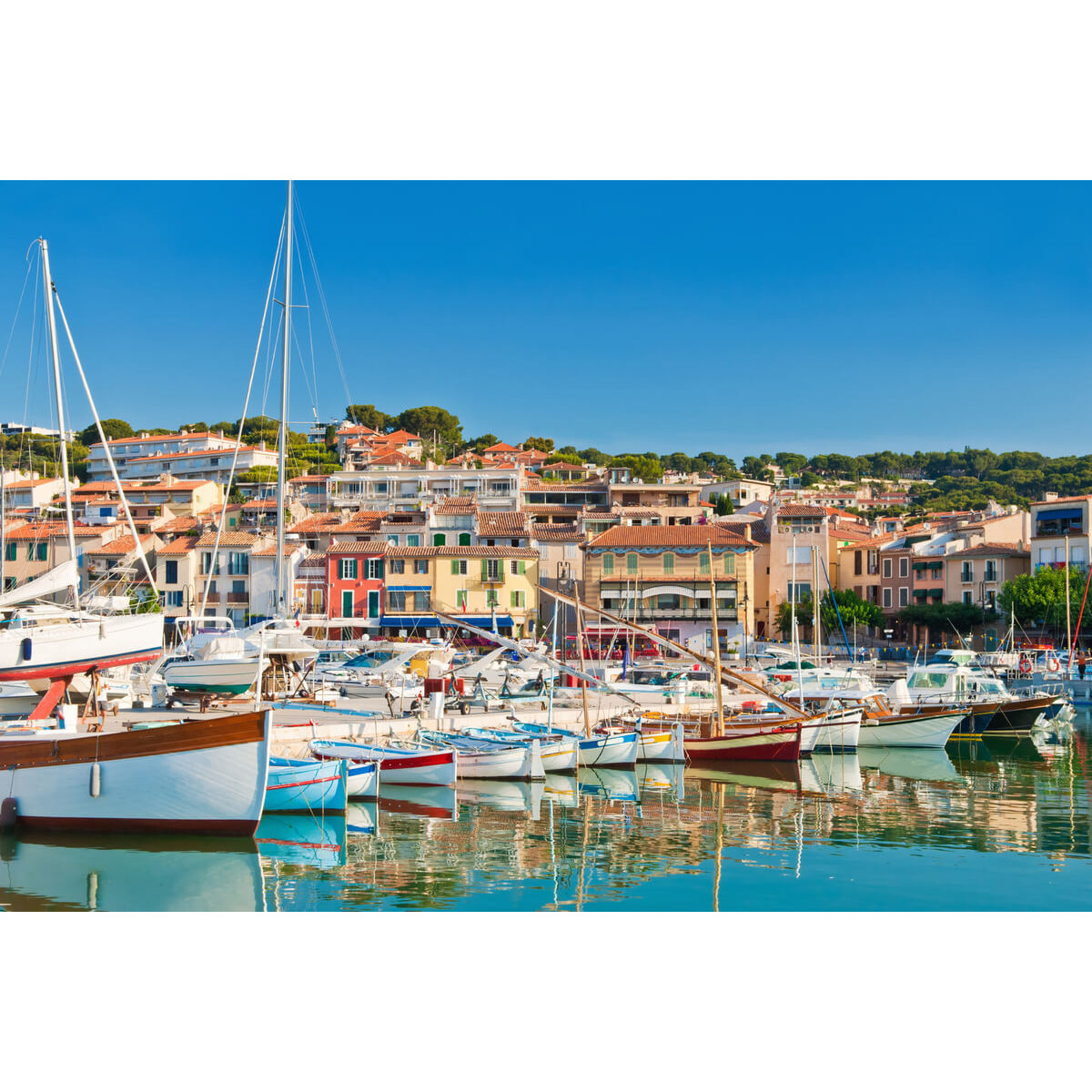 Tableau sur toile port de Cassis Tableau sur toile port de Cassis