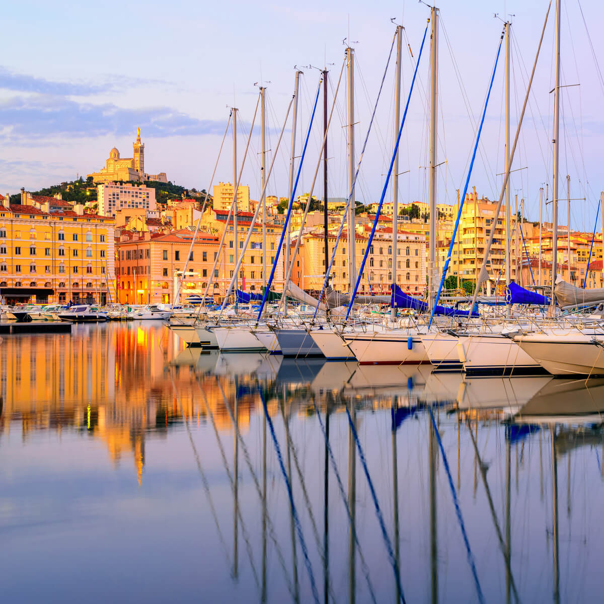 Tableau sur toile port de Marseille