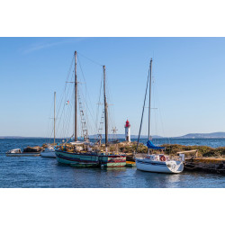 Tableau sur toile port de Saint-Aunes