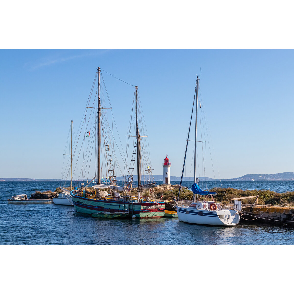 Tableau sur toile port de Saint-Aunes