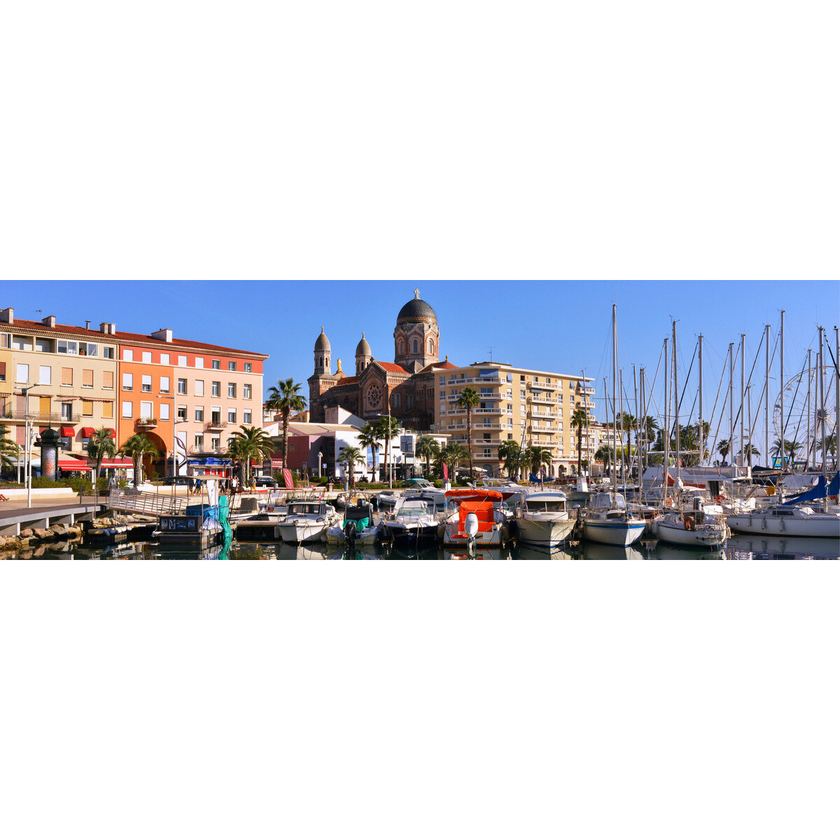 Tableau sur toile port de Saint-Raphaël Tableau sur toile port de Saint-Raphaël