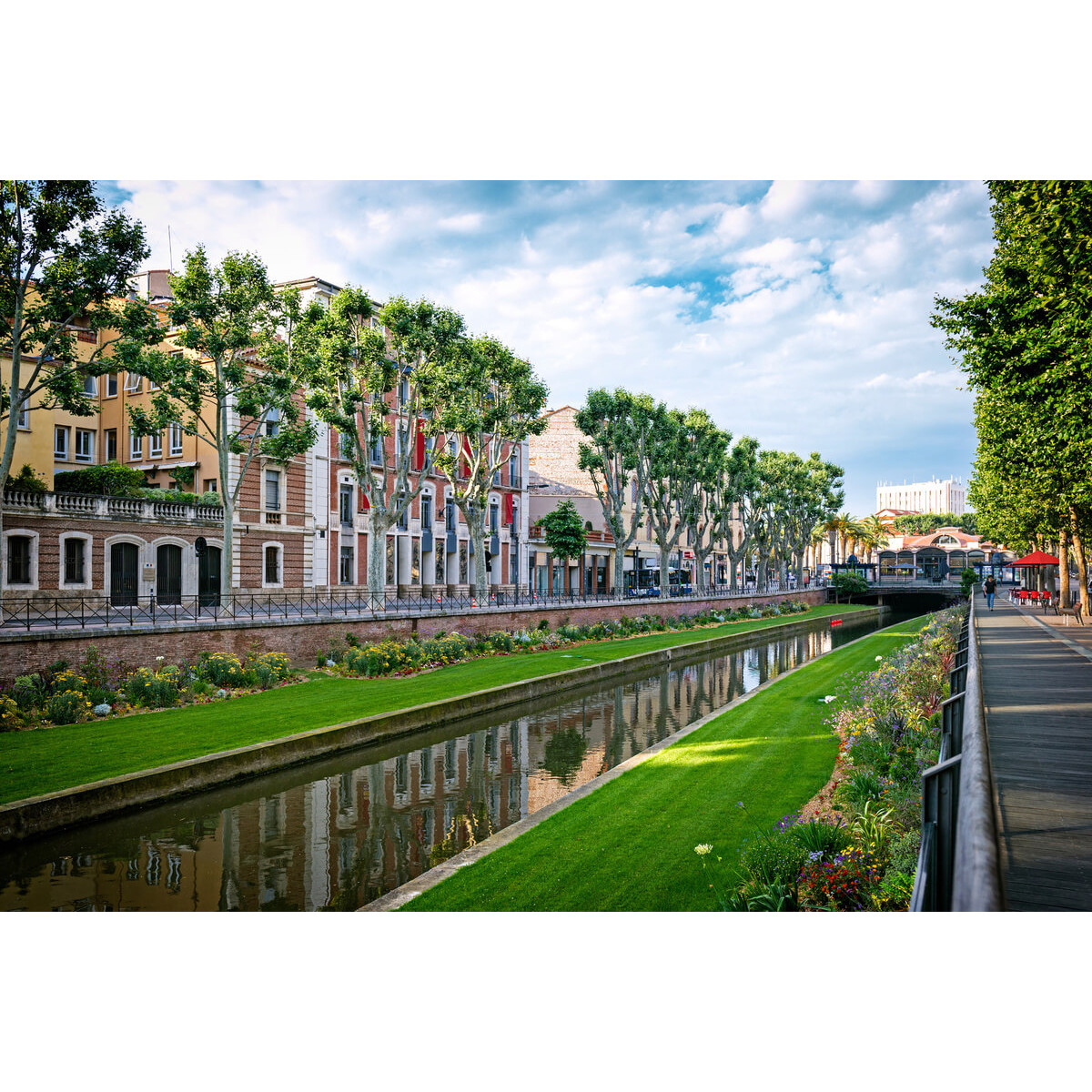 Tableau sur toile rue de Perpignan Tableau sur toile rue de Perpignan