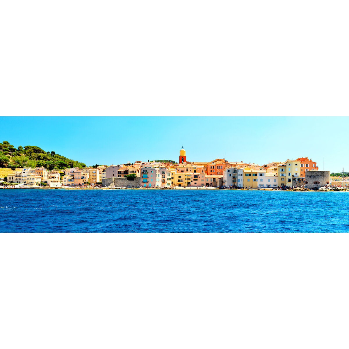 Tableau sur toile Saint-Tropez vue de la mer