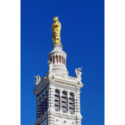 Tableau sur toile statue en or de Notre-Dame-de-la-Garde