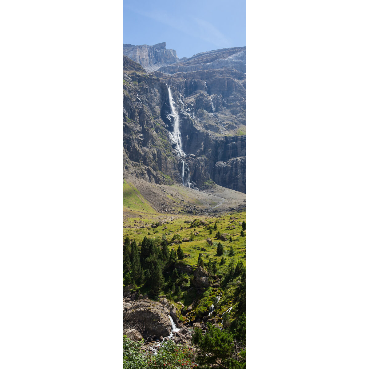 Tableau sur toile vue sur la cascade Gavarnie Tableau sur toile vue sur la cascade Gavarnie