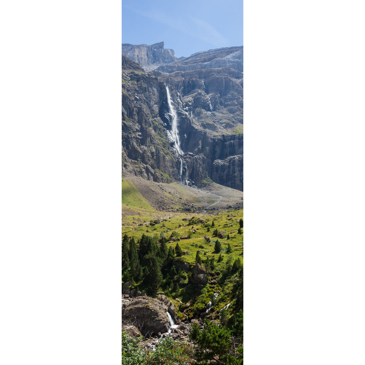 Tableau sur toile vue sur la cascade Gavarnie