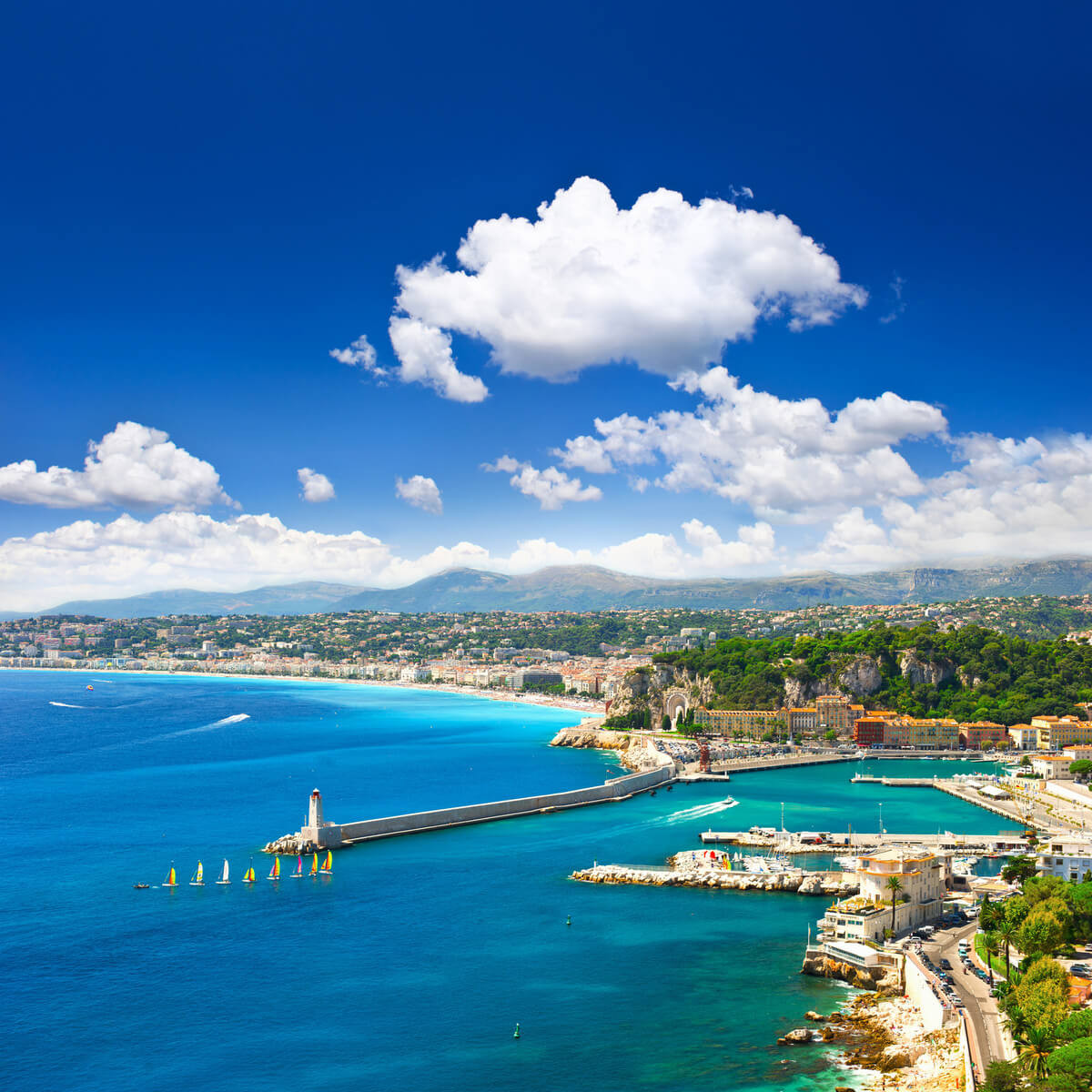 Tableau sur toile vue sur Nice Tableau sur toile vue sur Nice