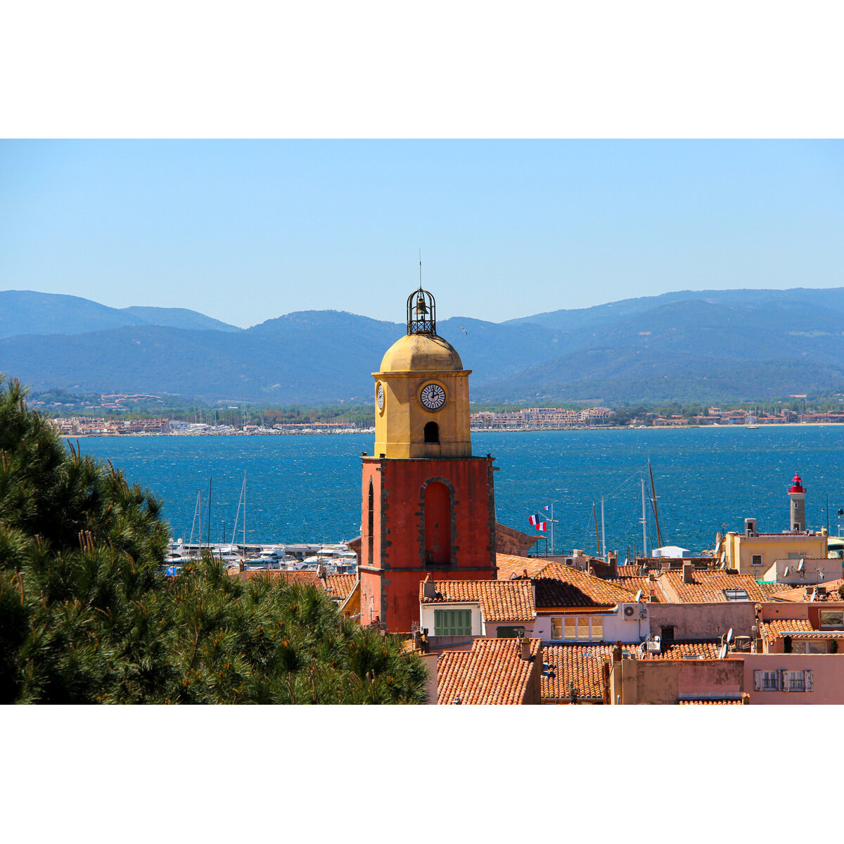 Tableau sur toile vue sur Saint-Tropez