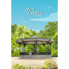 Tableau mural illustration kiosque jardin Pau