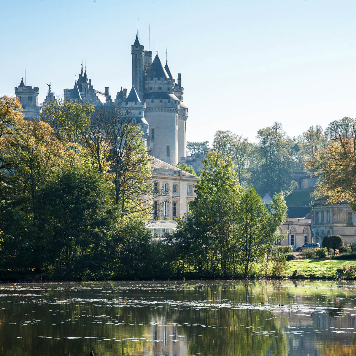 Tableau mural lac du château de Pierrefonds Tableau mural lac du château de Pierrefonds