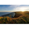 Tableau mural sunset falaise Friville-Escarbotin