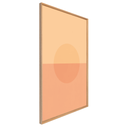 Tableau mural encadré demi soleil 65x97 cm biais
