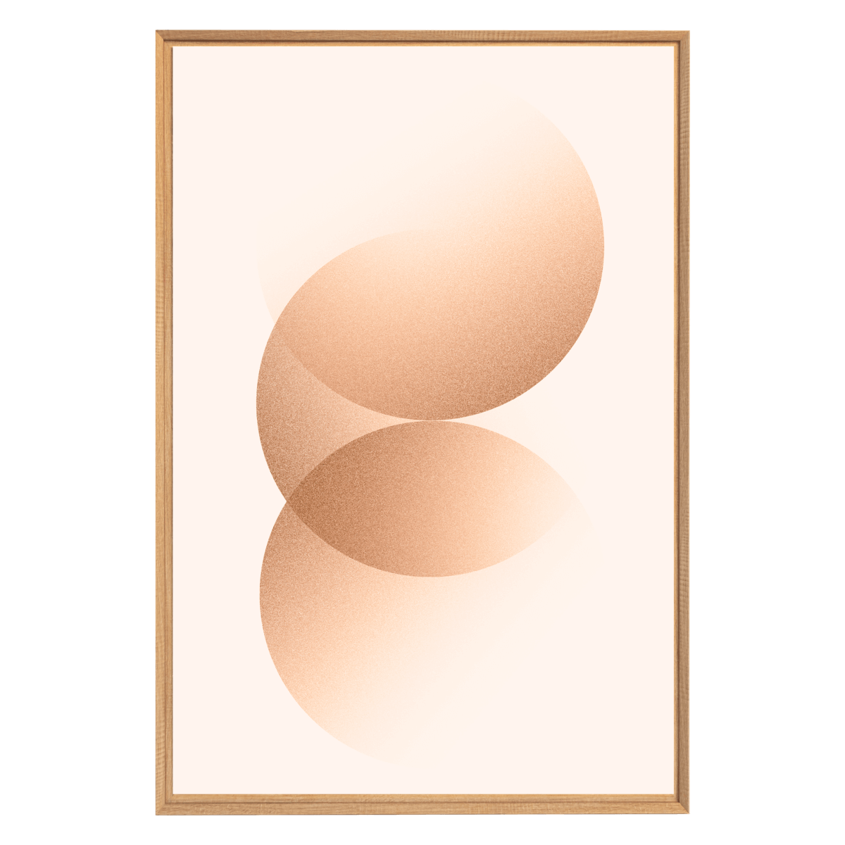 Tableau mural encadré rond abstrait 65x97 cm face Tableau mural encadré rond abstrait 65x97 cm face