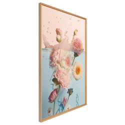 Tableau mural encadré bain de fleur 65x97 cm biais