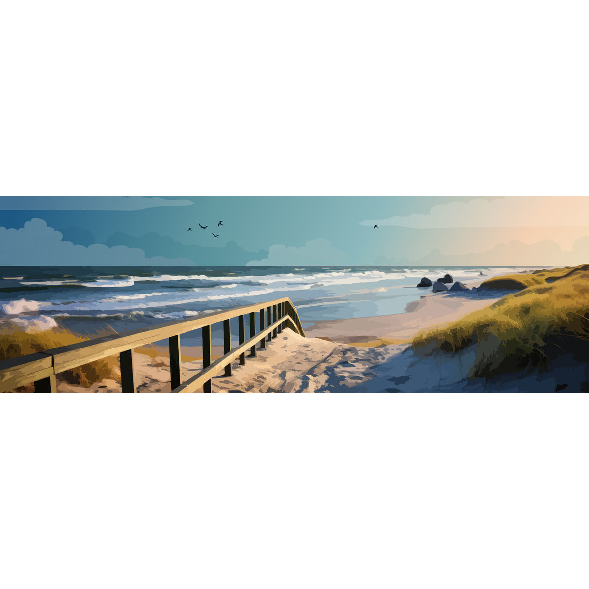 Tableau sur toile douce plage Tableau sur toile douce plage