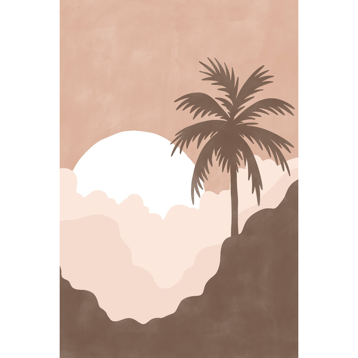 Tableau mural illustration crépuscule Tableau mural illustration crépuscule