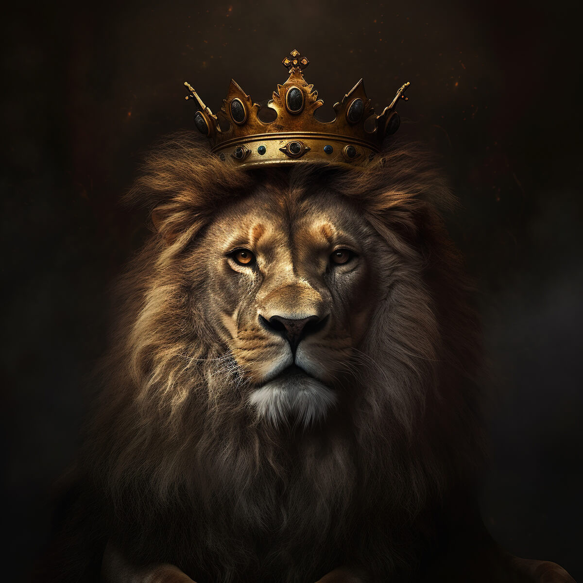Tableau mural lion royal Tableau mural lion royal