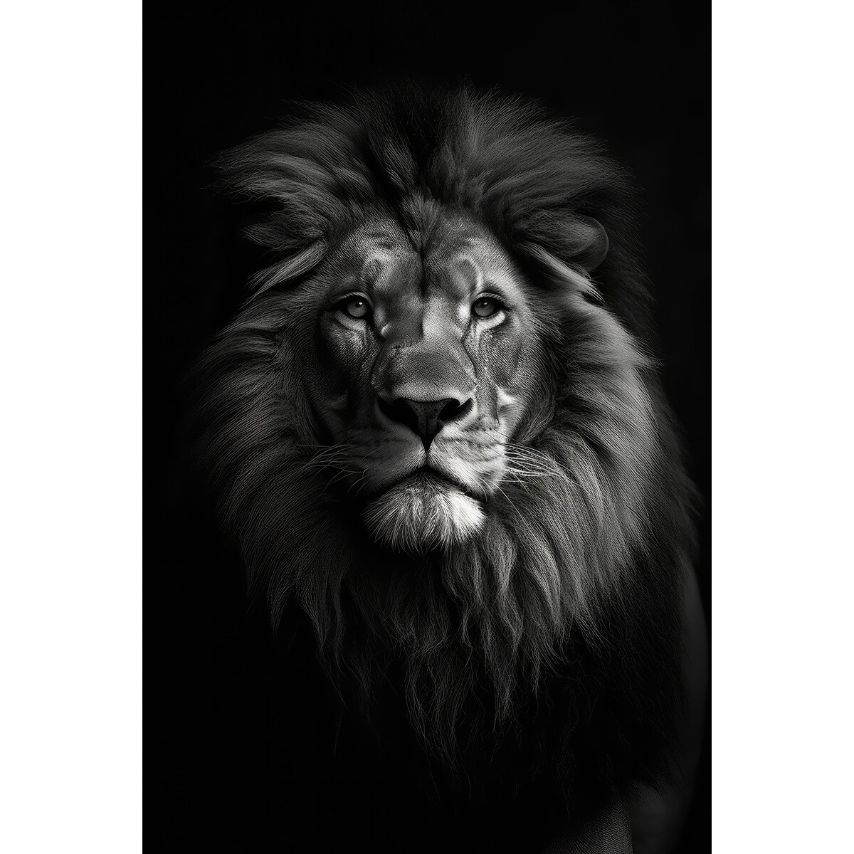 Tableau mural lion vertical Tableau mural lion vertical