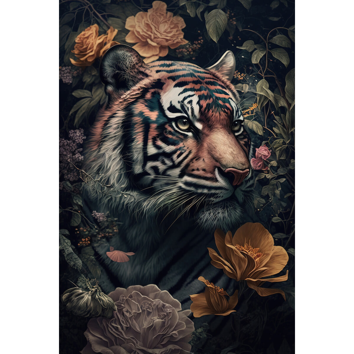 Tableau mural tigre dans la jungle Tableau mural tigre dans la jungle